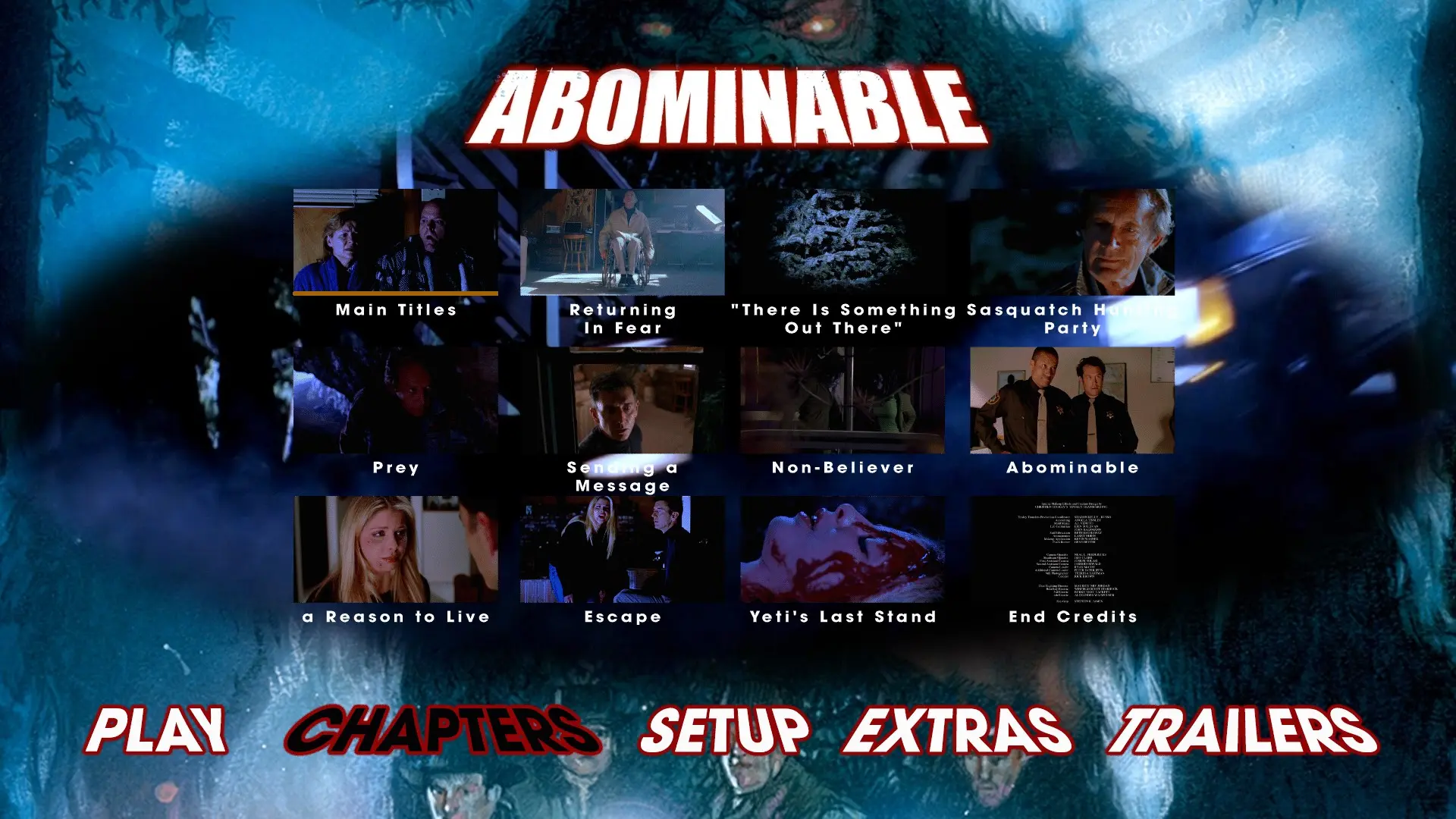 Abominable scene select menu