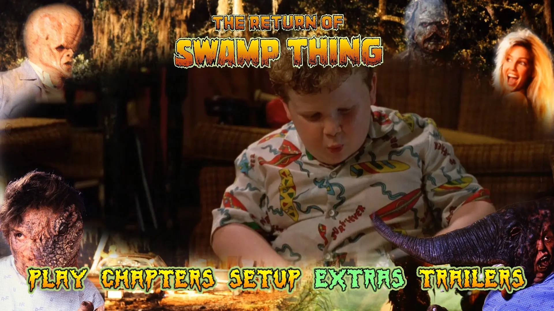 The Return of Swamp Thing Blu-ray menu