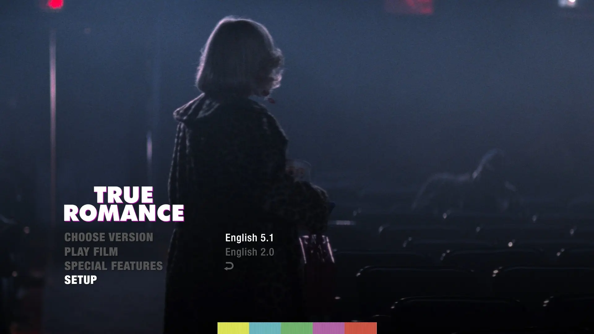 True Romance 4K audio menu