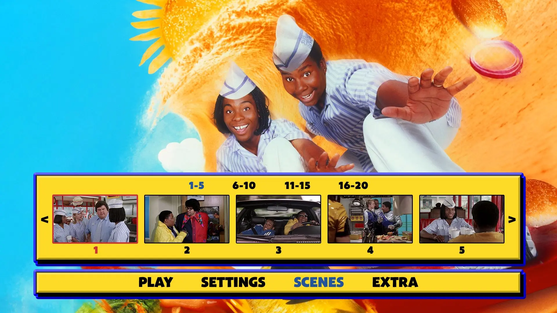 Good Burger Blu-ray Scenes Menu