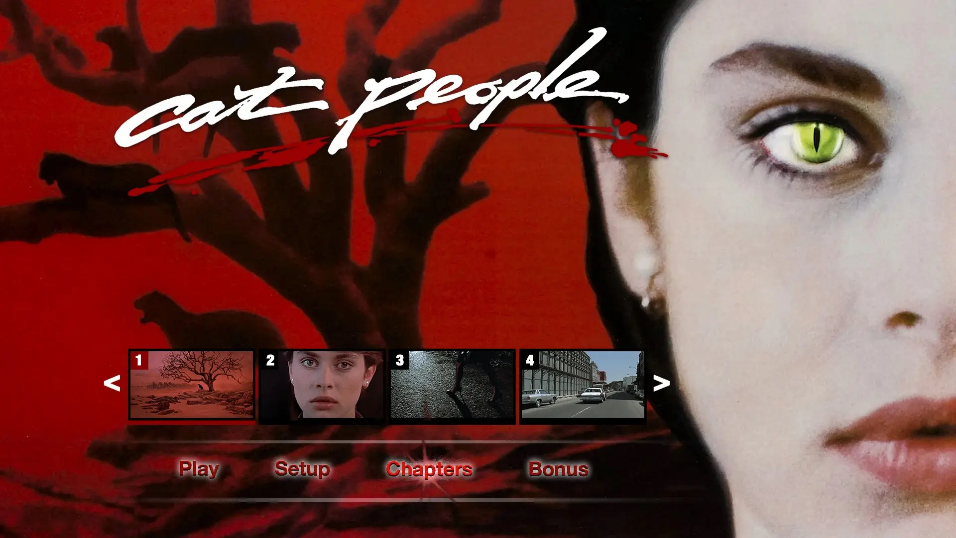 Cat People 4K scene select menu