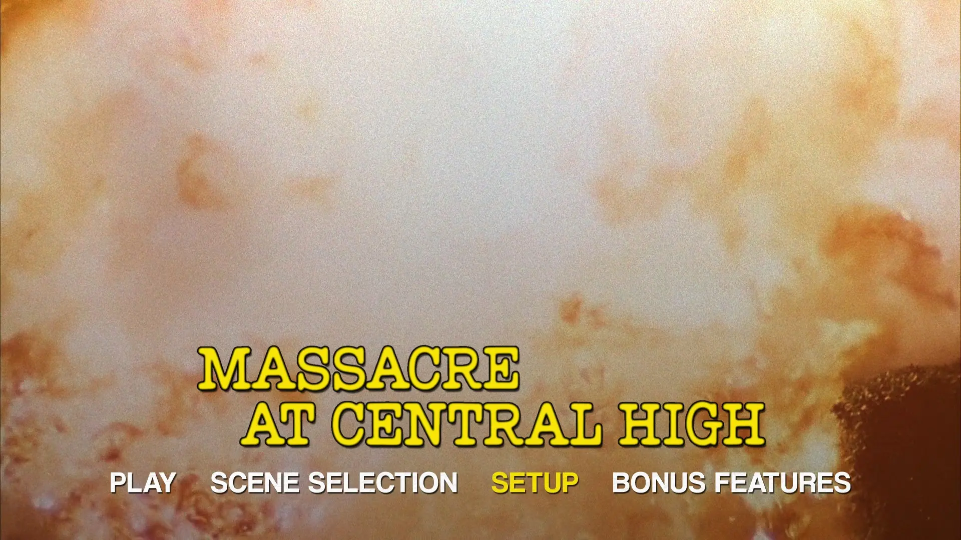 Massacre at Central High Blu-ray menu