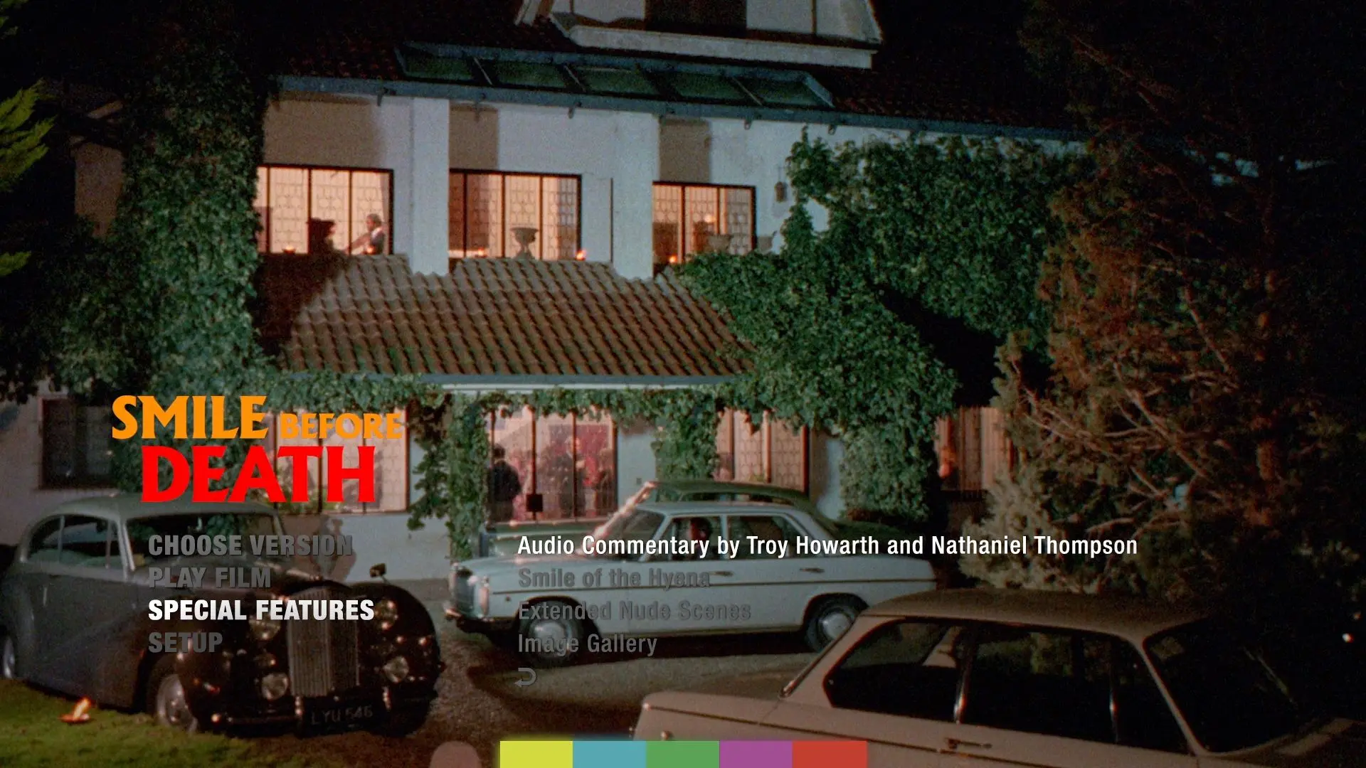 Smile Before Death Blu-ray Extras Menu