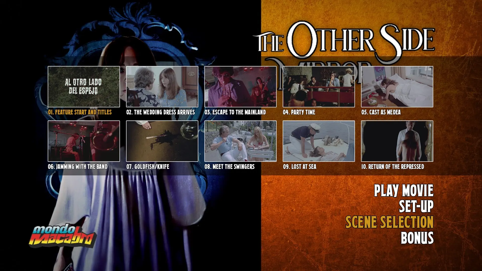 The Other Side of the Mirror scene select menu