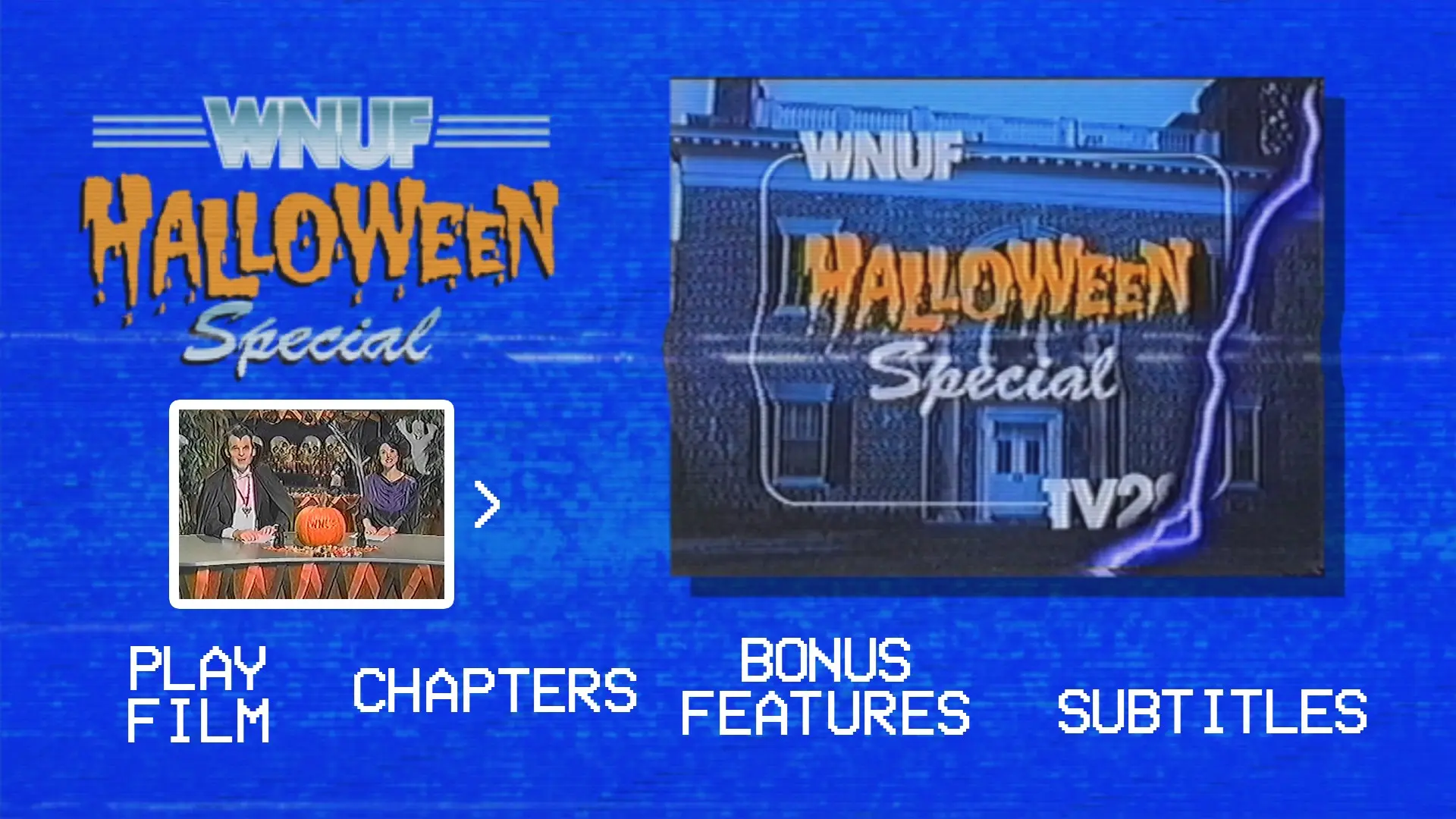 WNUF Halloween Special scene select menu