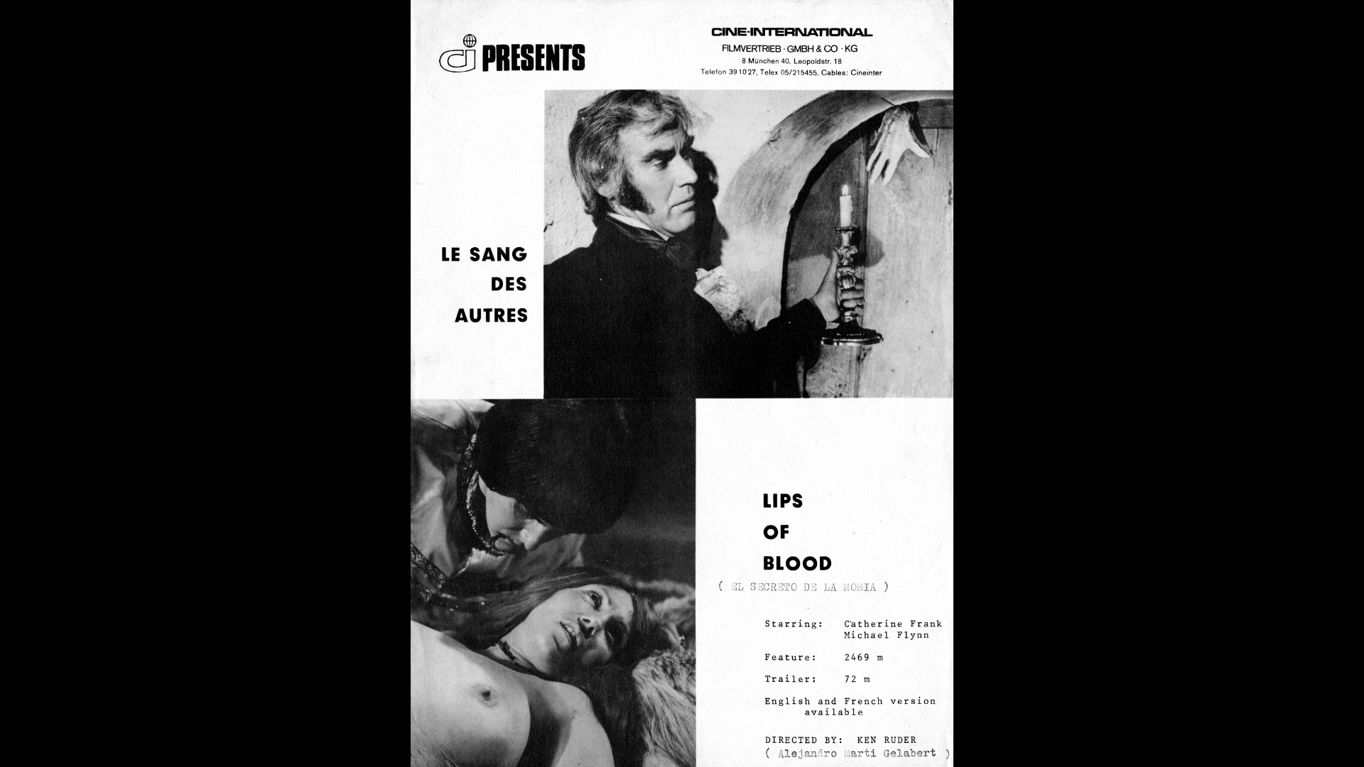 Love Brides of the Blood Mummy production art