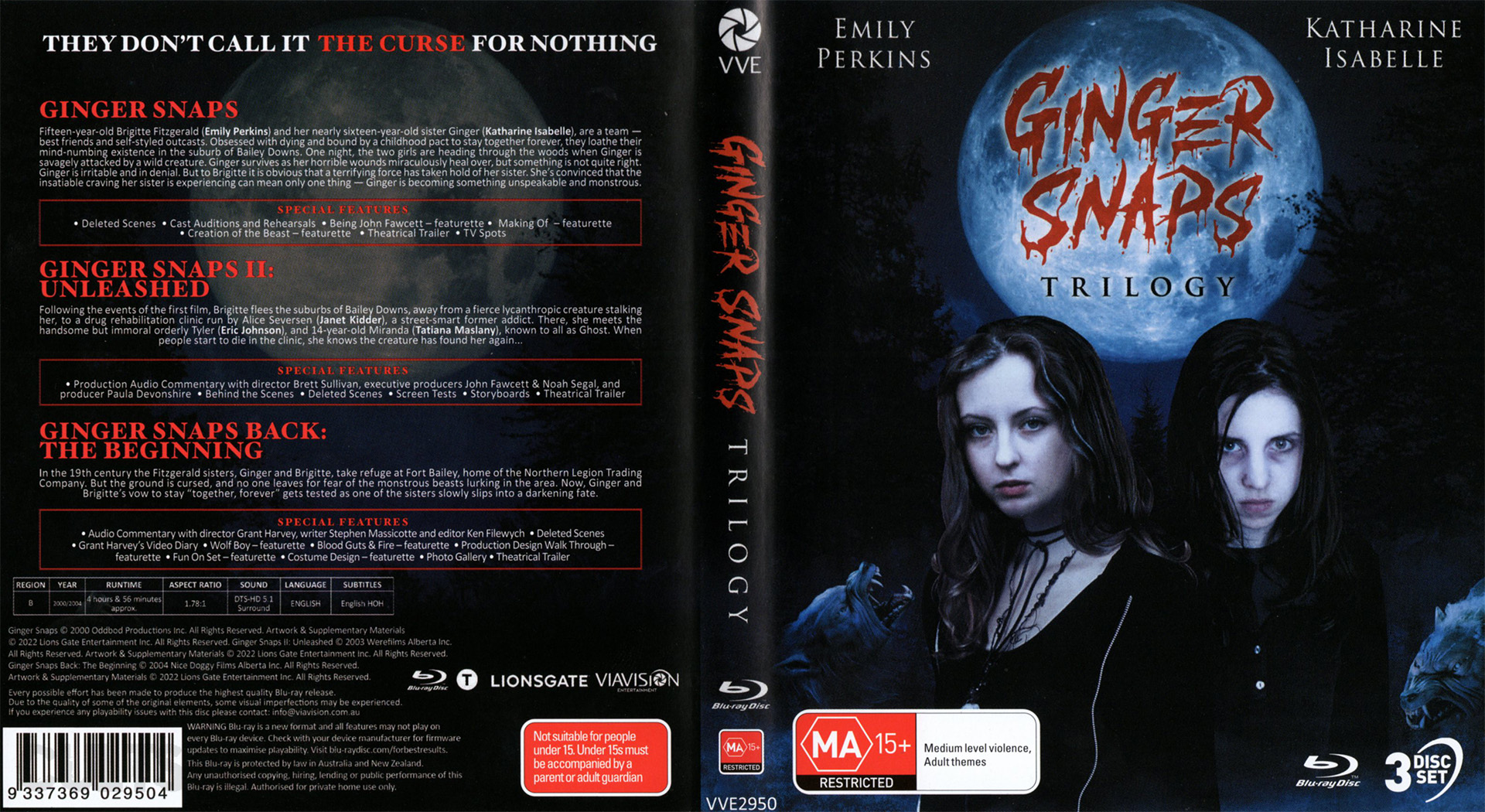 Ginger Snaps Trilogy: Ginger Snaps Blu-ray Screenshots (Via Vision ...