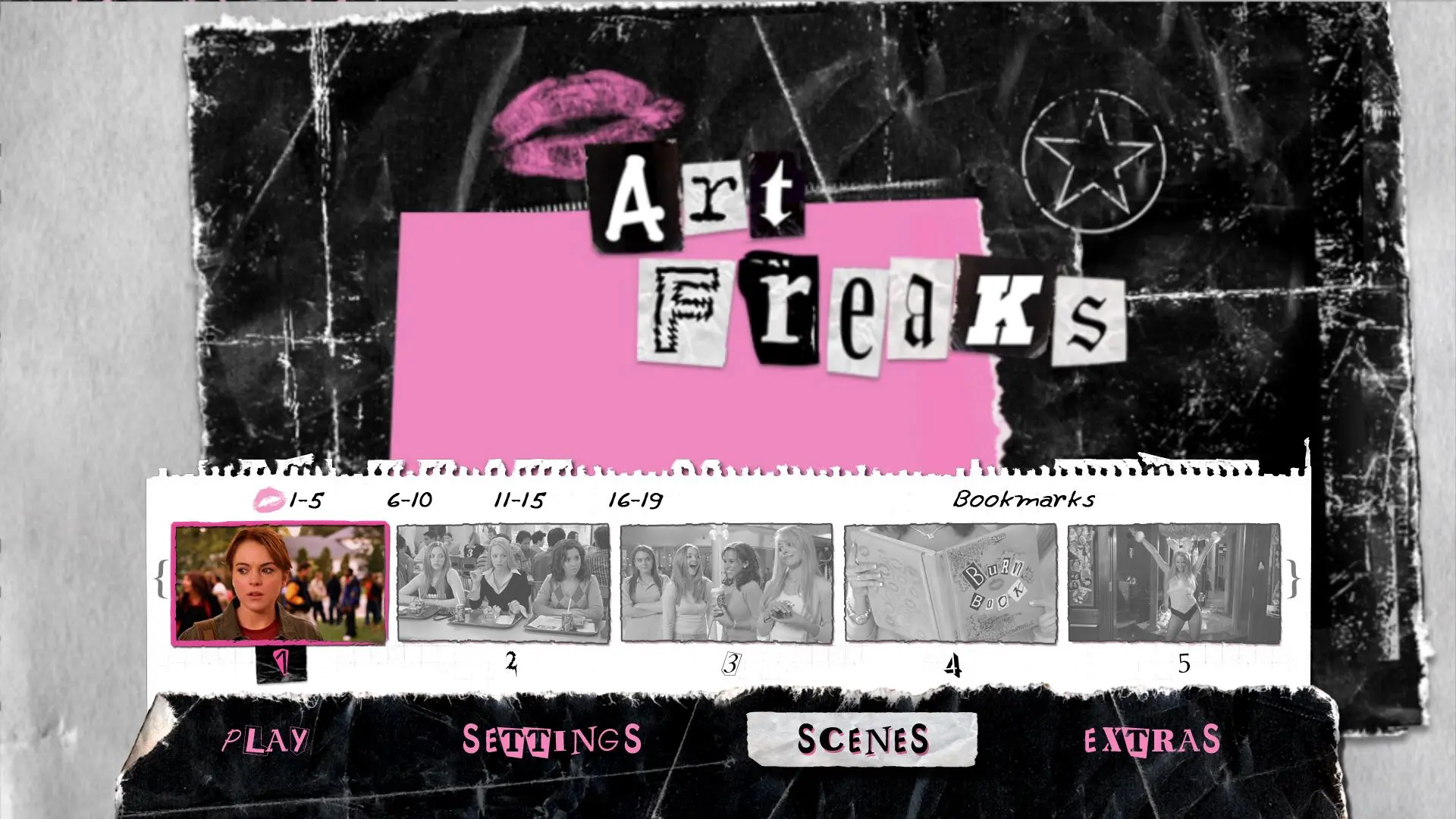 Mean Girls Blu-ray Scenes Menu