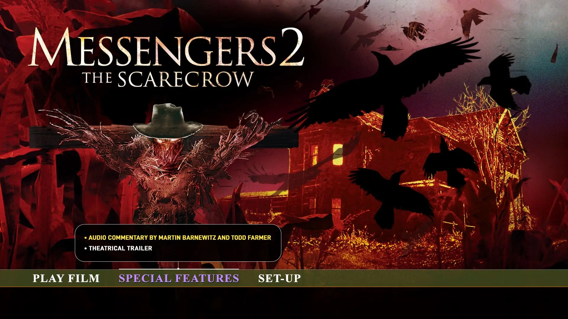 Messengers 2: The Scarecrow Blu-ray Extras Menu