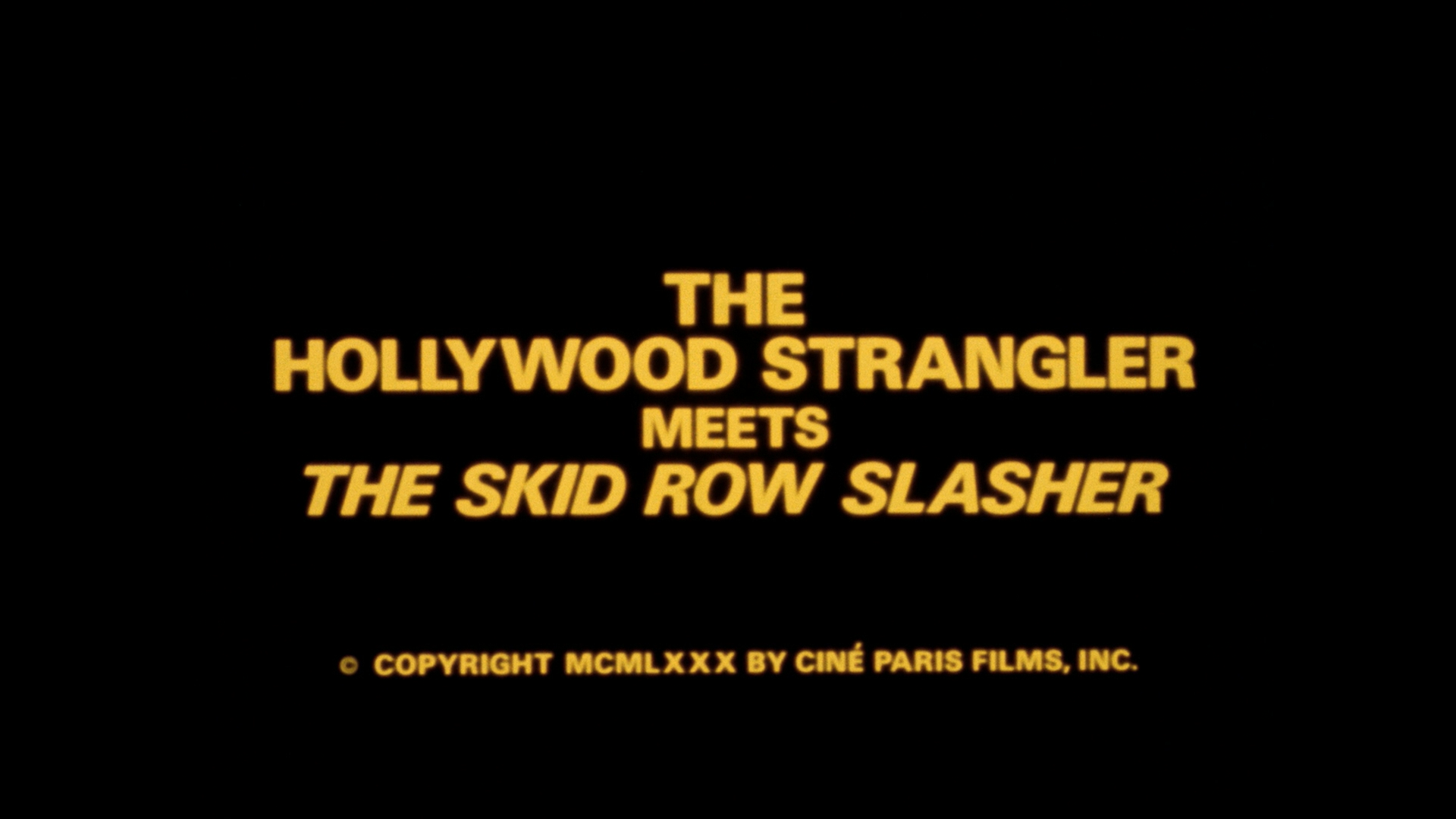 The Hollywood Strangler Meets The Skid Row Slasher Blu-ray screencap 1