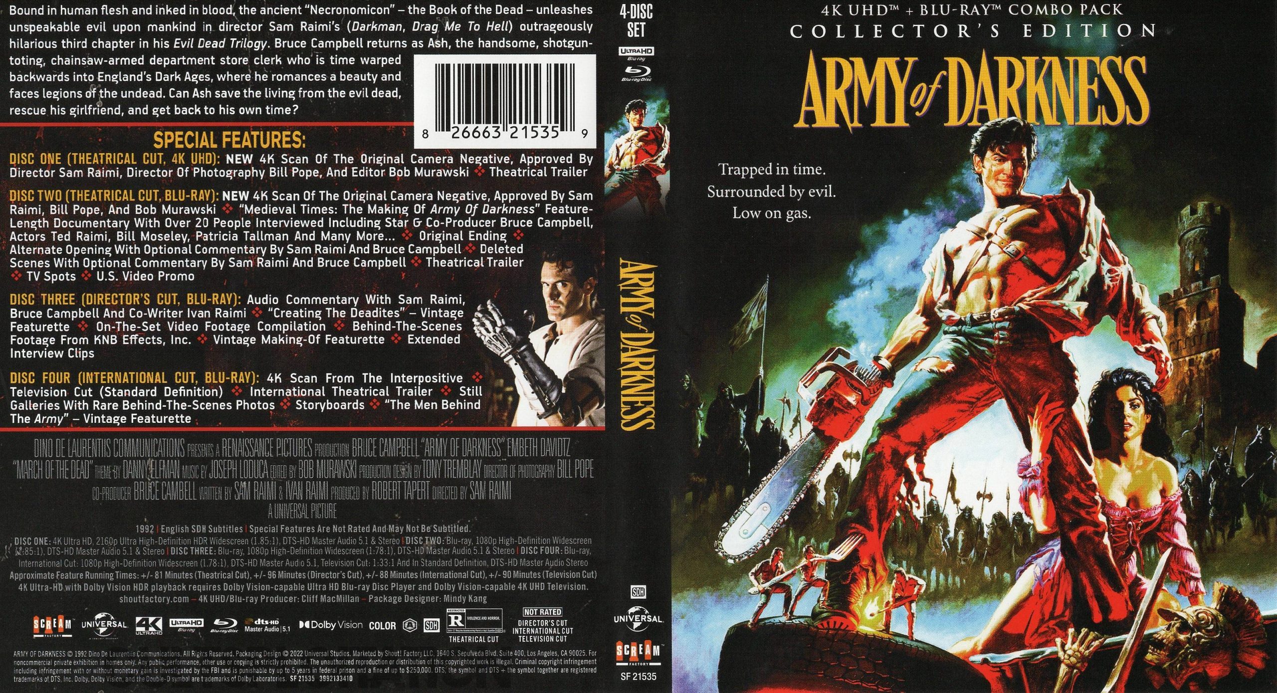 Army of Darkness - The Evil Dead 3 (Blu-ray Special Edition) [Blu-ray]