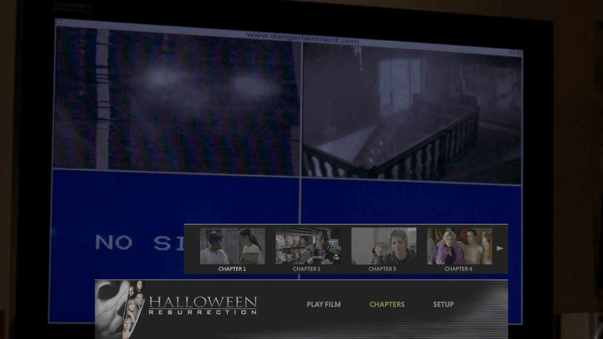 Halloween: Resurrection 4K scene select menu