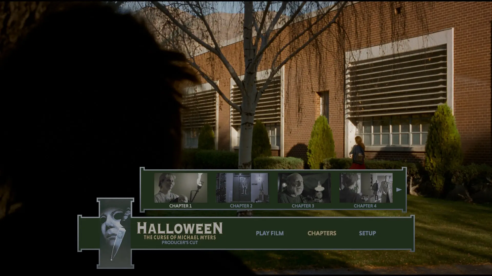 Halloween: The Curse of Michael Myers Producer's Cut 4K scene select menu
