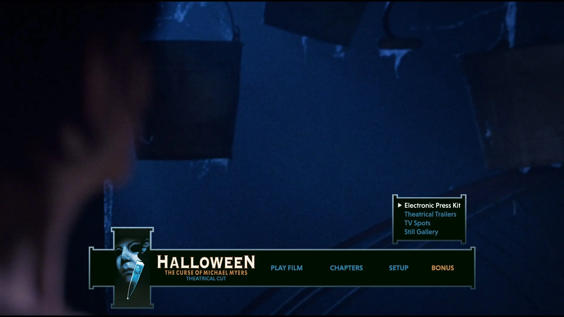 Halloween: The Curse of Michael Myers theatrical cut 4K extras menu