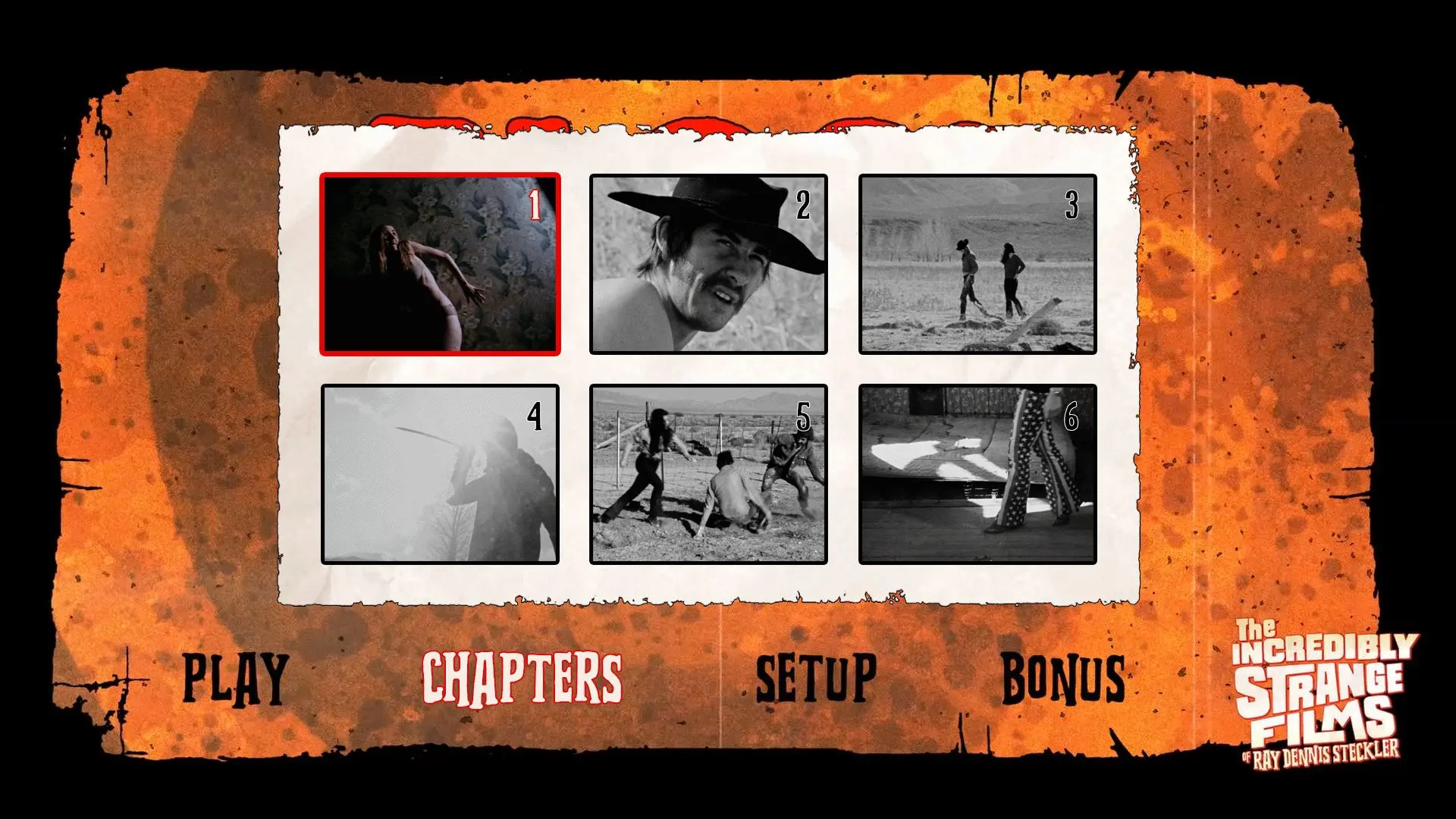 Blood Shack Blu-ray Chapter Menu