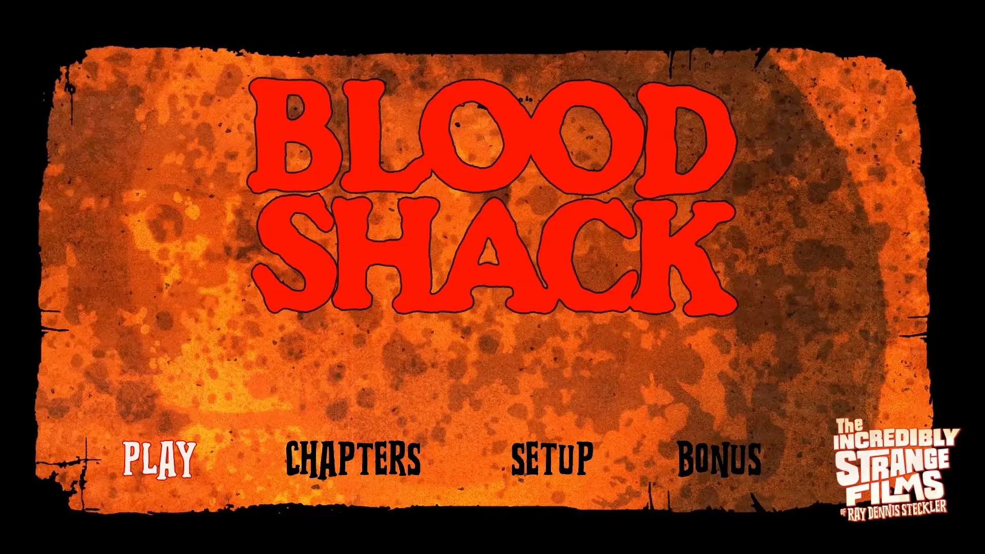 Blood Shack Blu-ray Menu