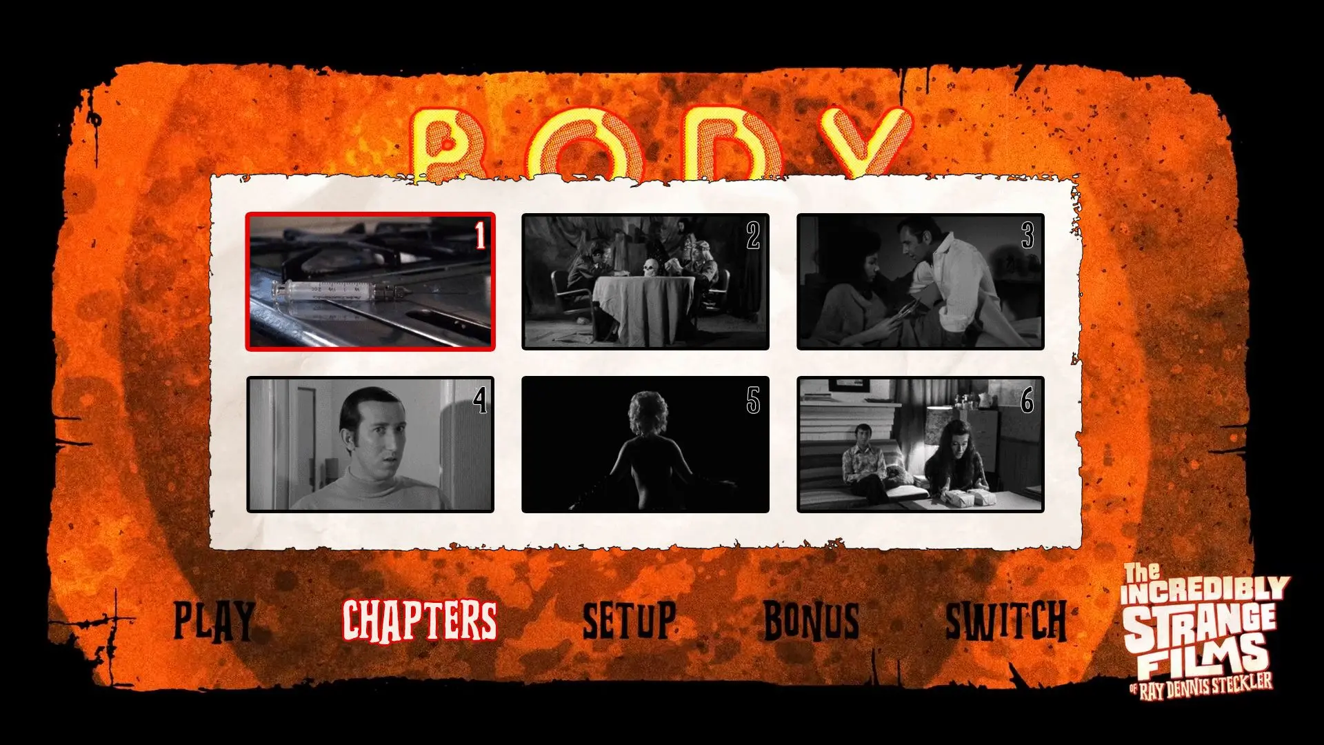 Body Fever Blu-ray Chapter Menu
