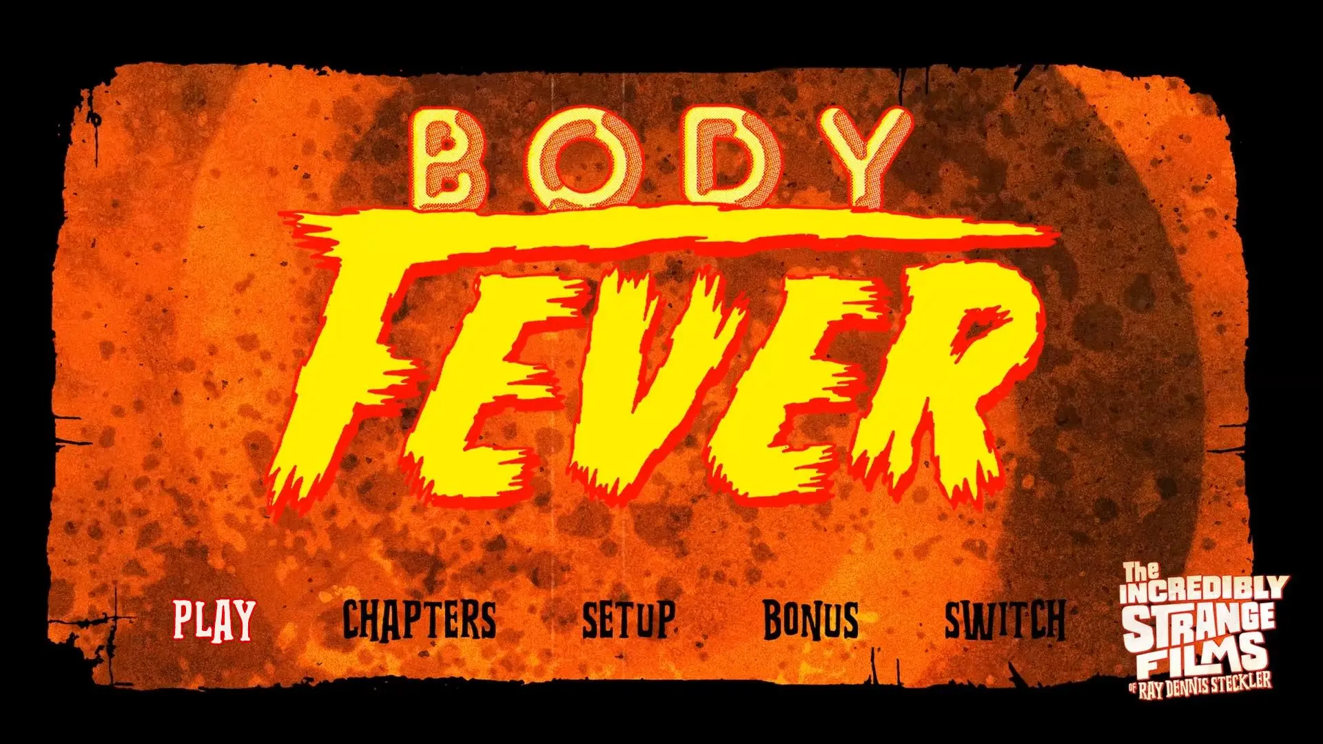 Body Fever Blu-ray Menu