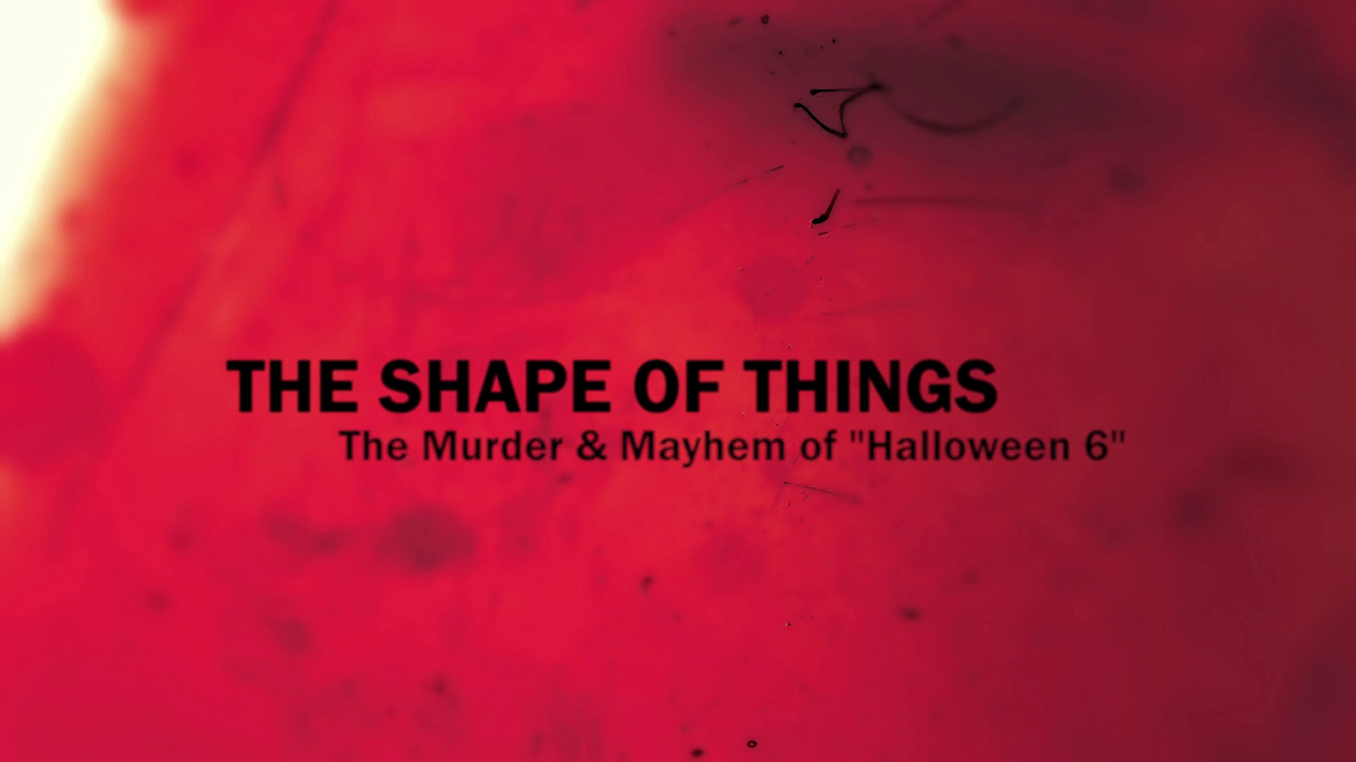 Halloween: The Curse of Michael Myers The Shape of Things featurette
