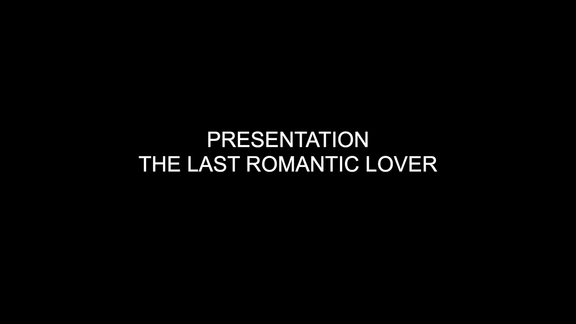 The Last Romantic Lover presentation at Cinematheque Francaise