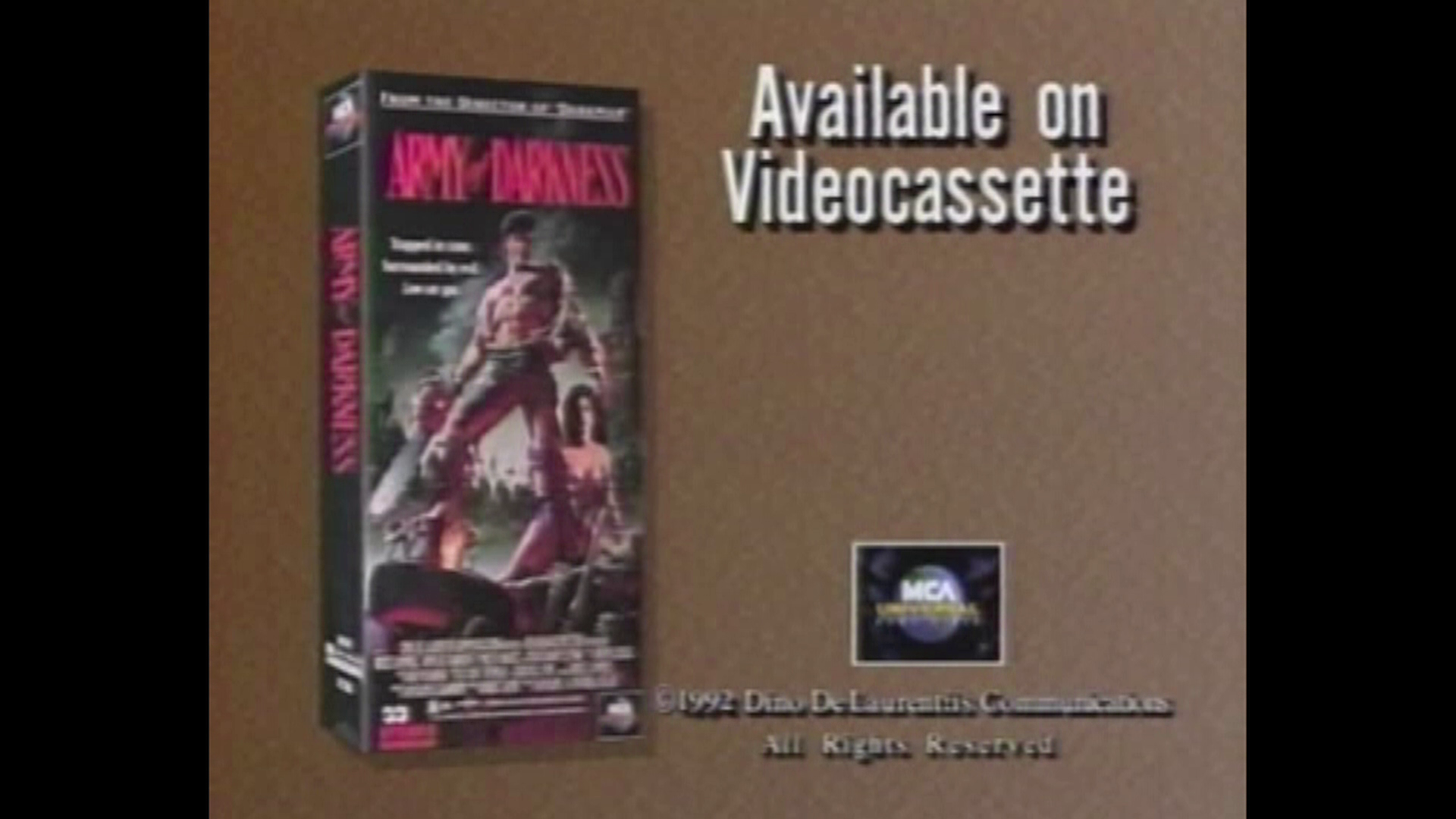 Army of Darkness 4K home video promo