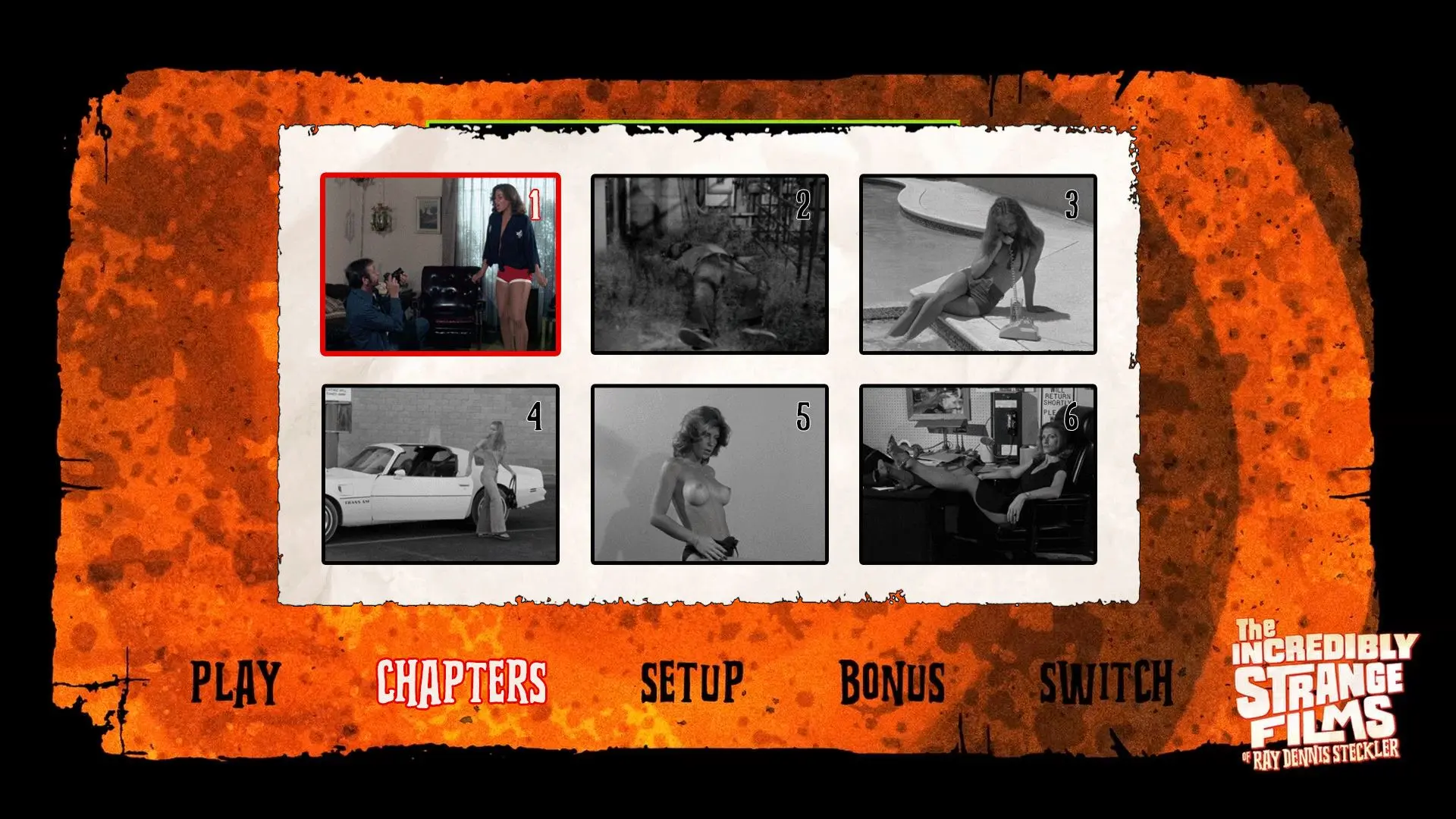 The Hollywood Strangler Meets The Skid Row Slasher Blu-ray Chapters Menu