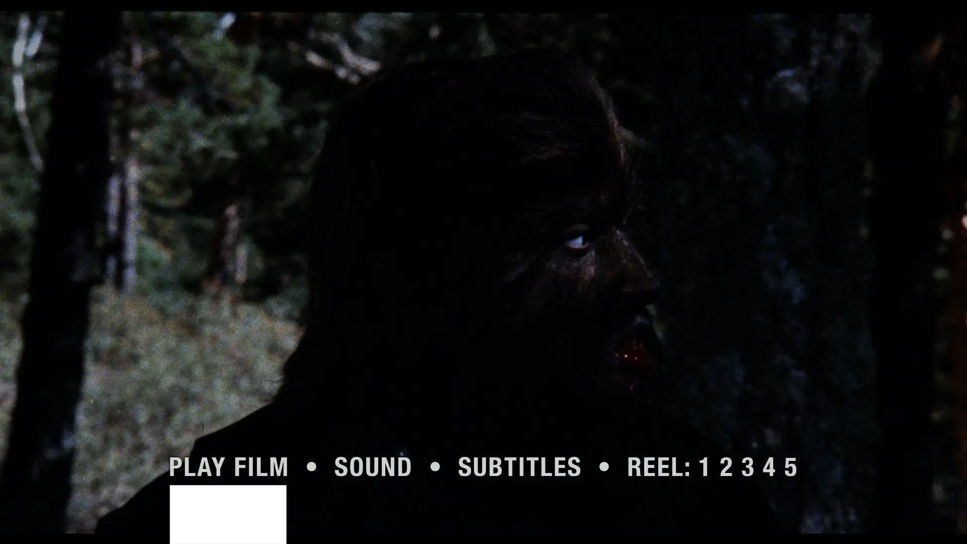 The Werewolf vs. Vampire Woman 4K UHD menu