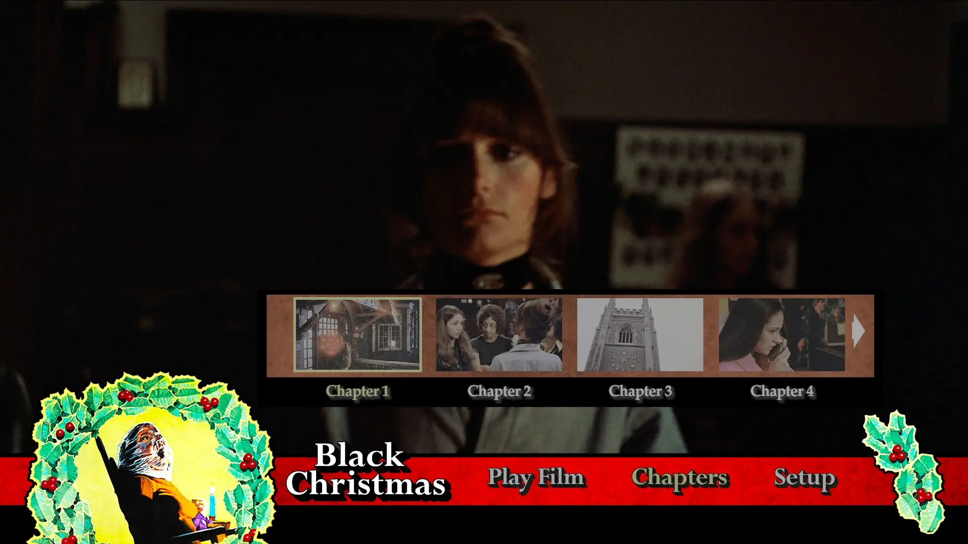 Black Christmas 4K scene select menu