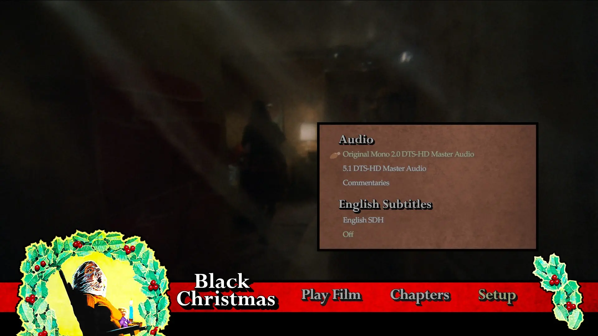 Black Christmas 4K setup menu