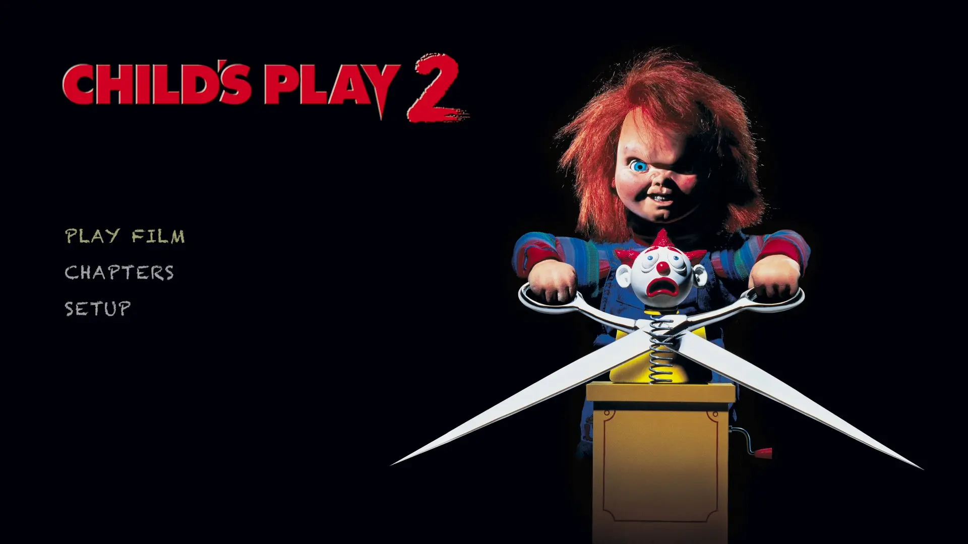 Child's Play 2 4K UHD menu