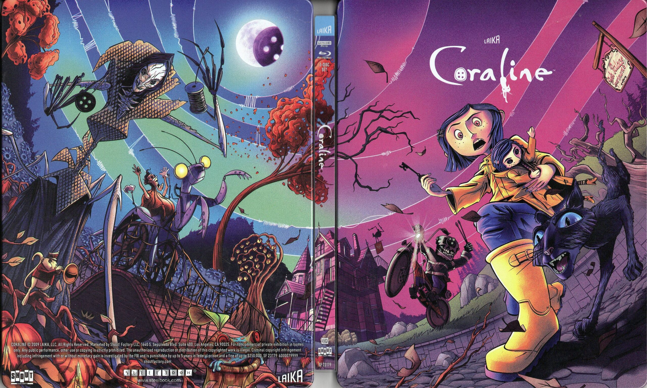 Coraline 4K UHD/Blu-ray Steelbook Screenshots (LAIKA Studios/Shout ...