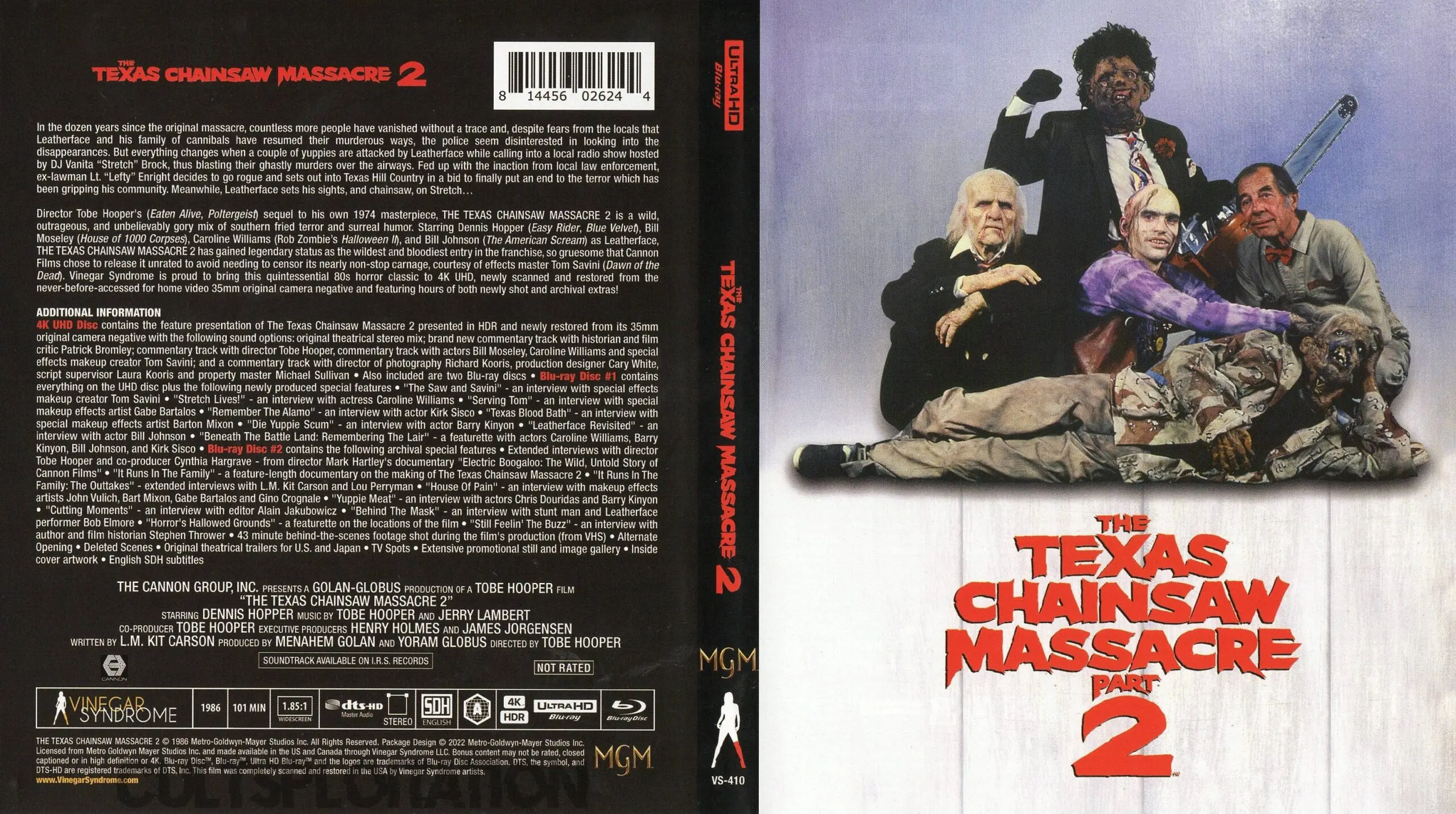 The Texas Chainsaw Massacre 2 4K UHD/Bluray Screenshots (Vinegar