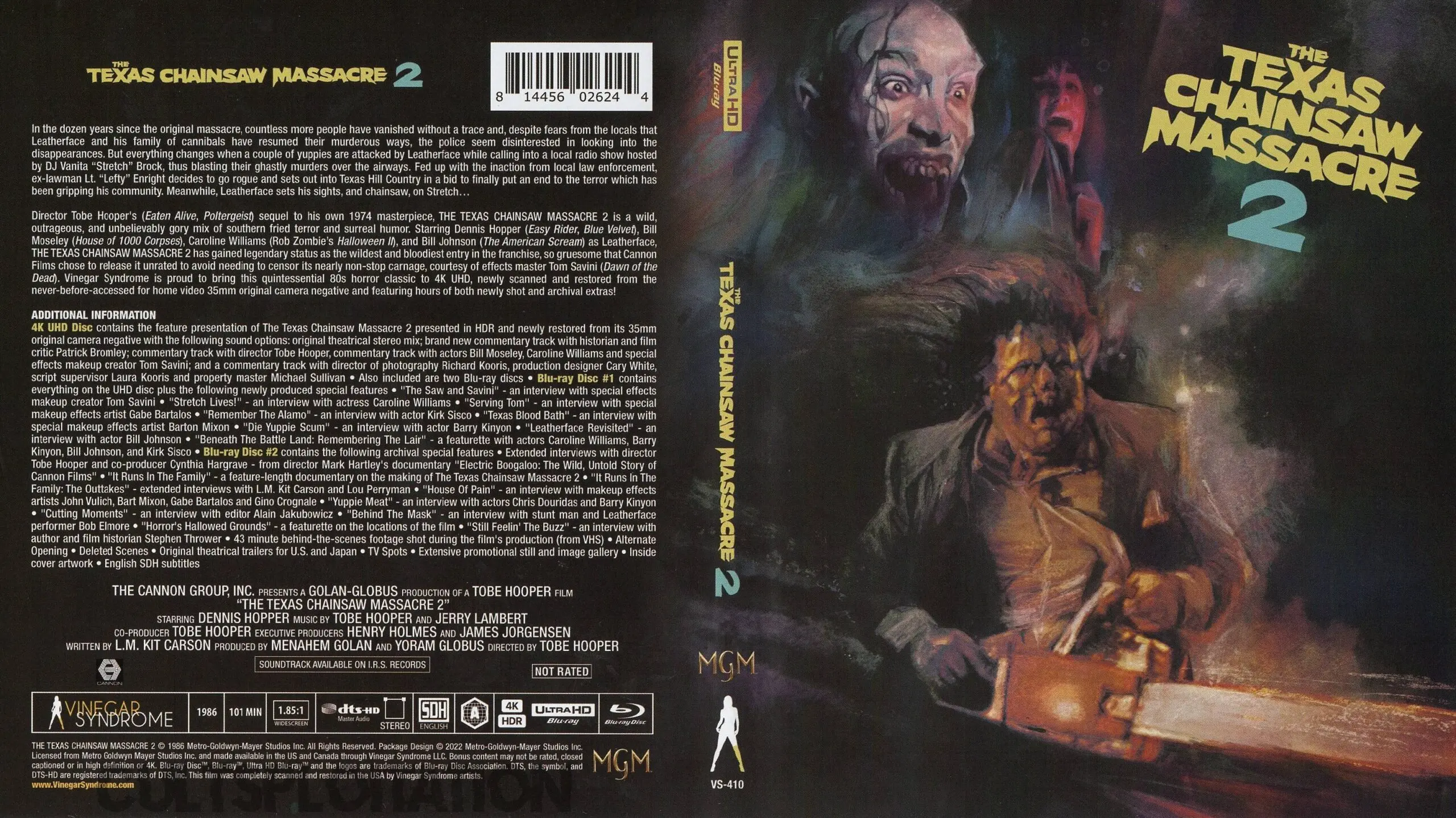 The Texas Chainsaw Massacre 2 4K UHD/Bluray Screenshots (Vinegar