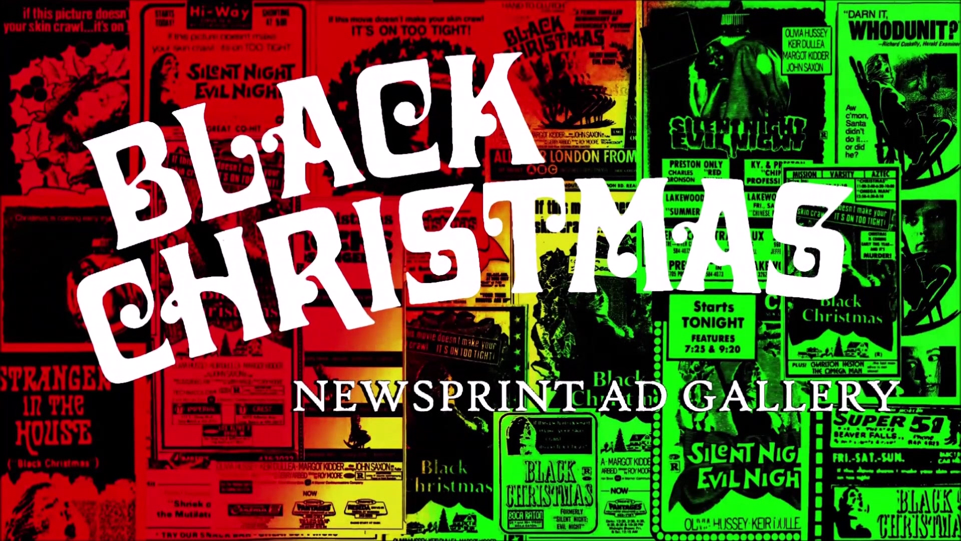 Black Christmas 4K newsprint ad gallery
