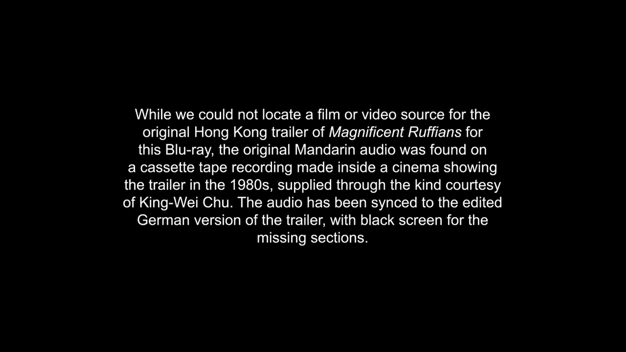 Magnificent Ruffians trailers