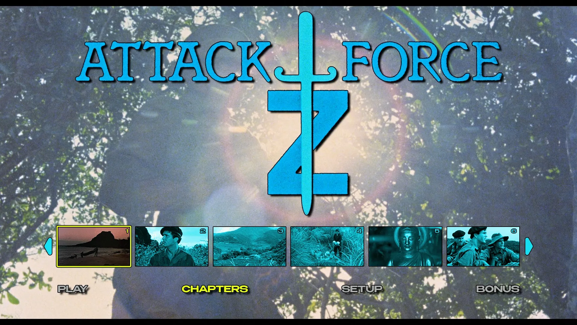 Attack Force Z scene selection menu