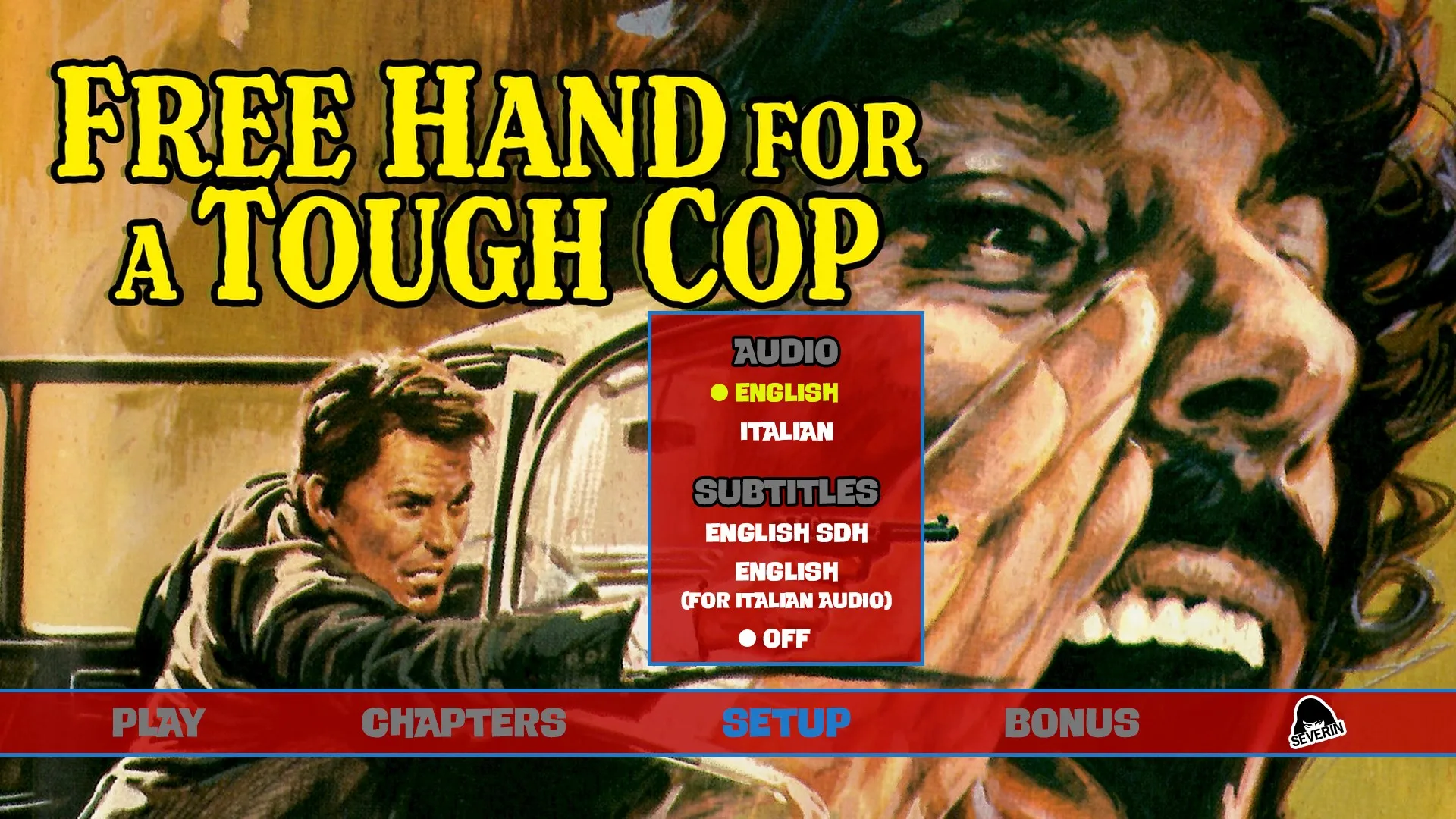 Free Hand for a Tough Cop setup menu