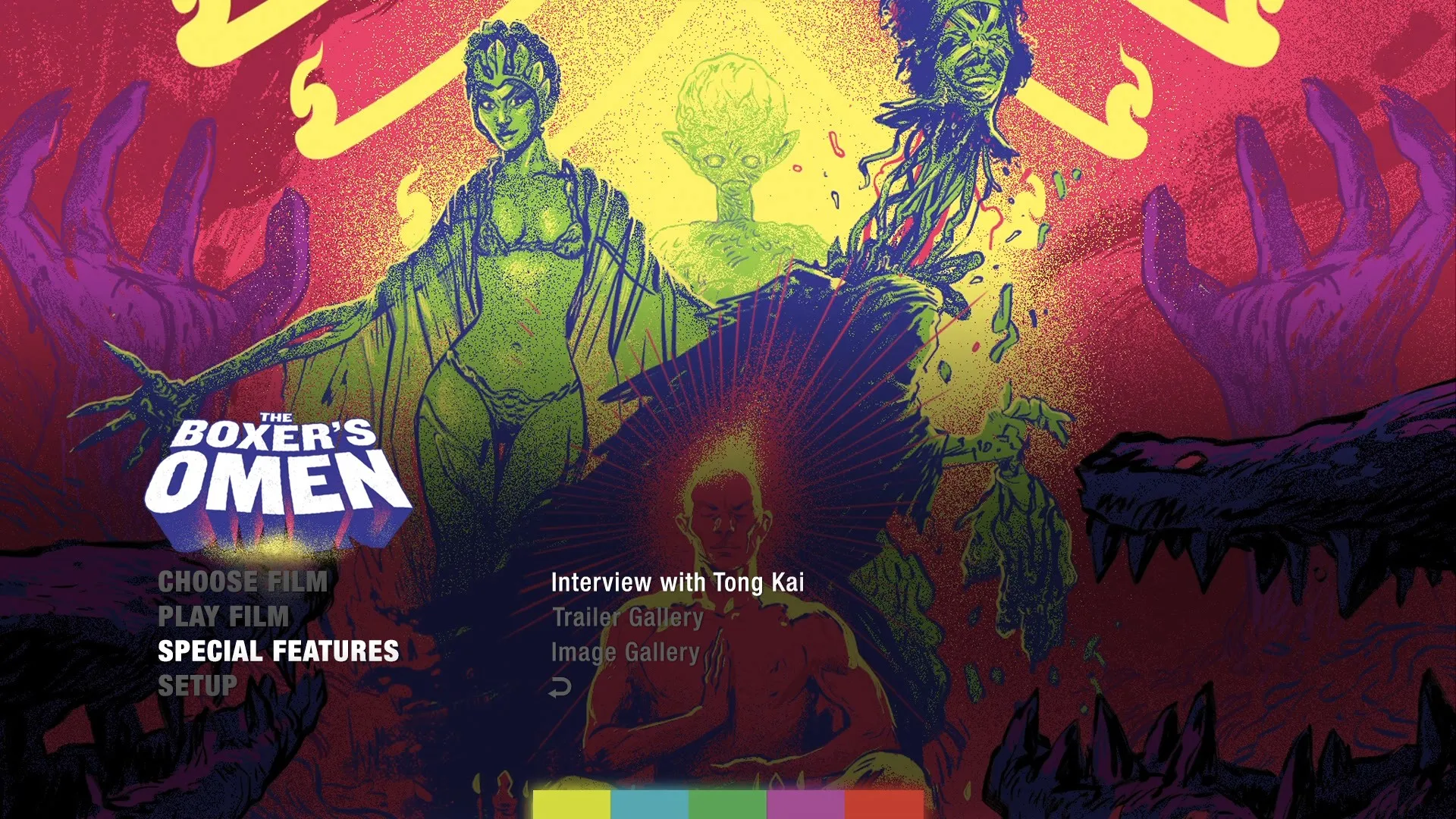 Mercenaries from Hong Kong extras menu