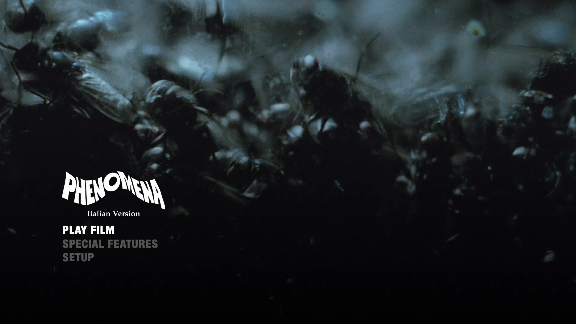 Phenomena 4K Italian version Blu-ray menu