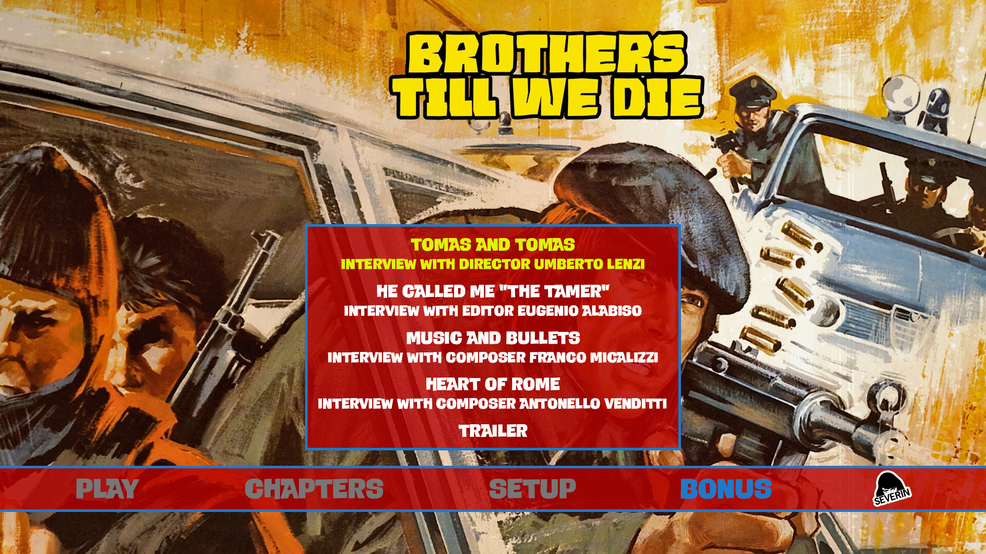 Brothers Till We Die Blu-ray Extras Menu