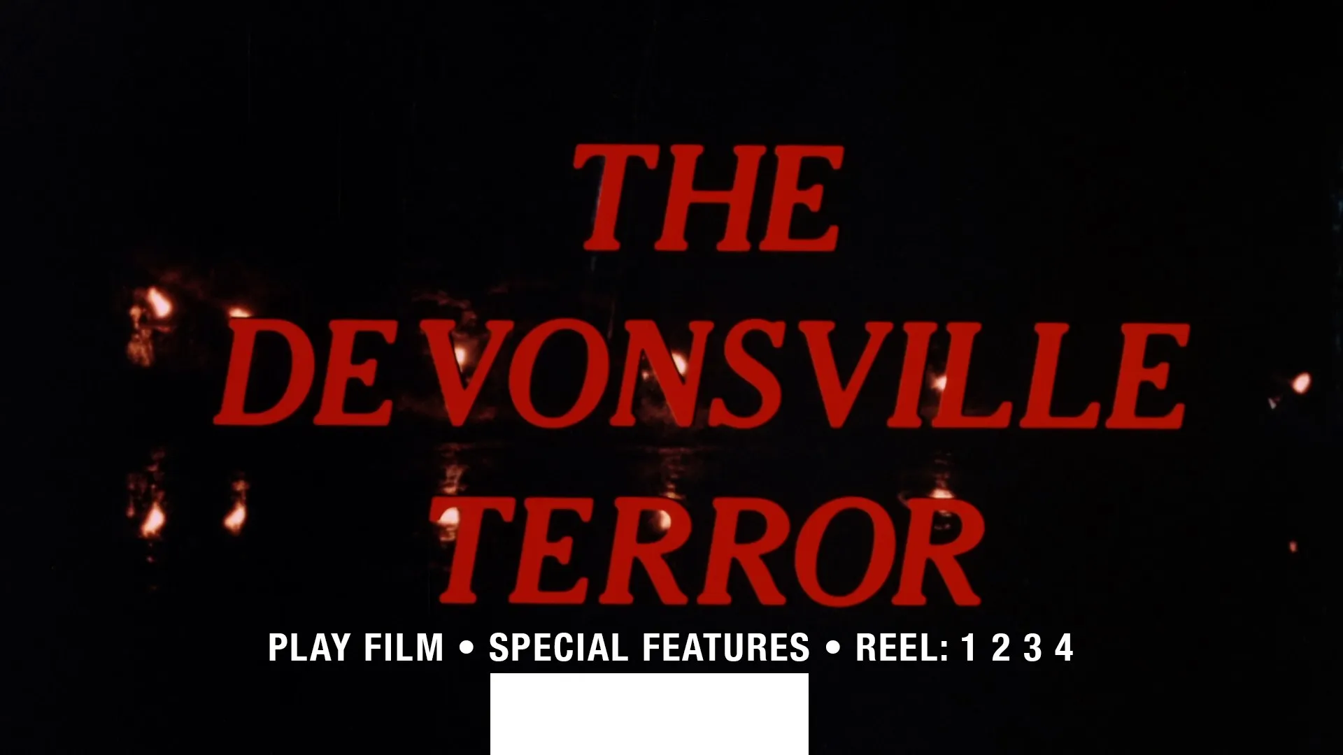 The Devonsville Terror Blu-ray menu
