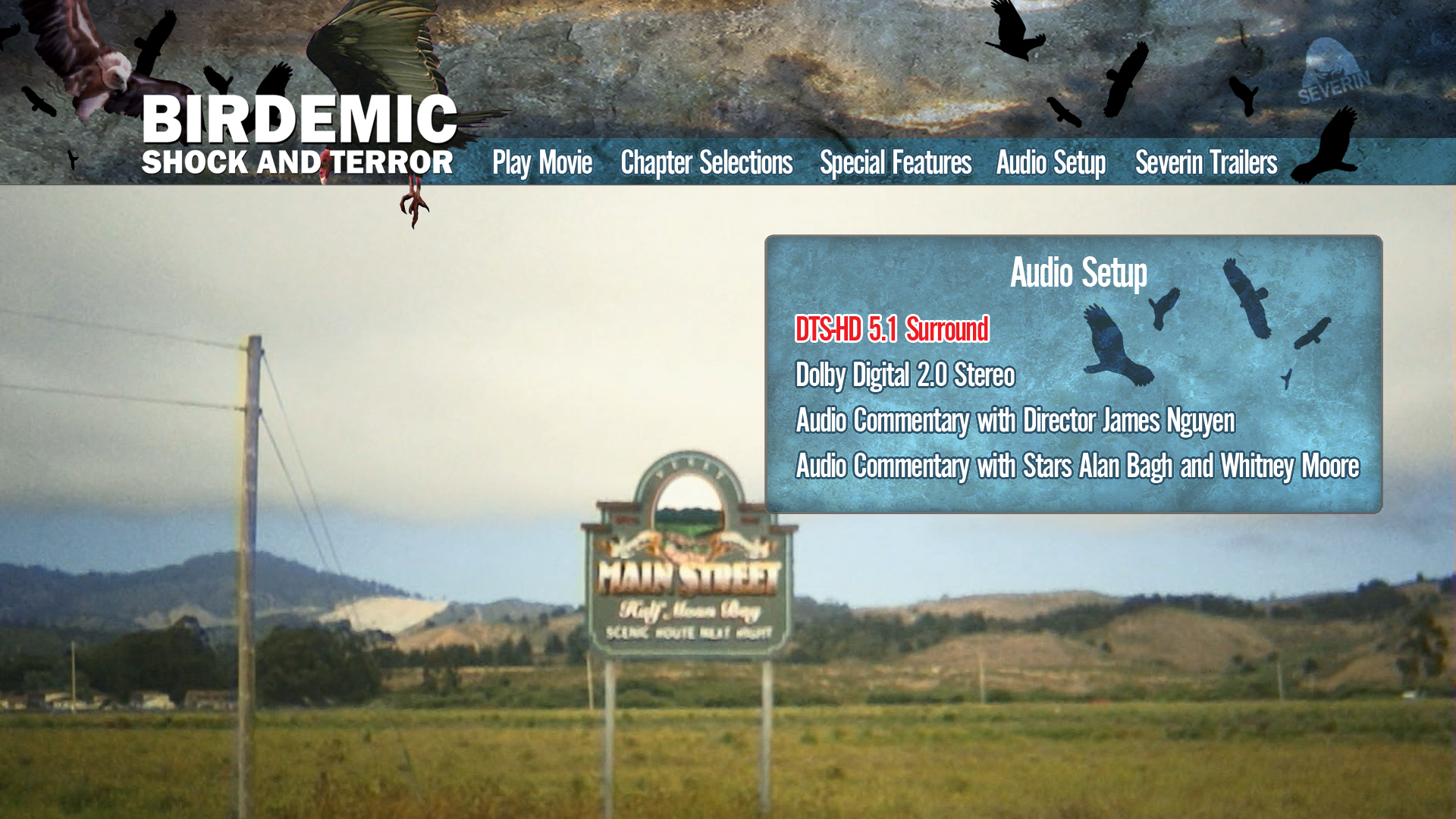Birdemic: Shock and Terror Blu-ray Audio Setup Menu