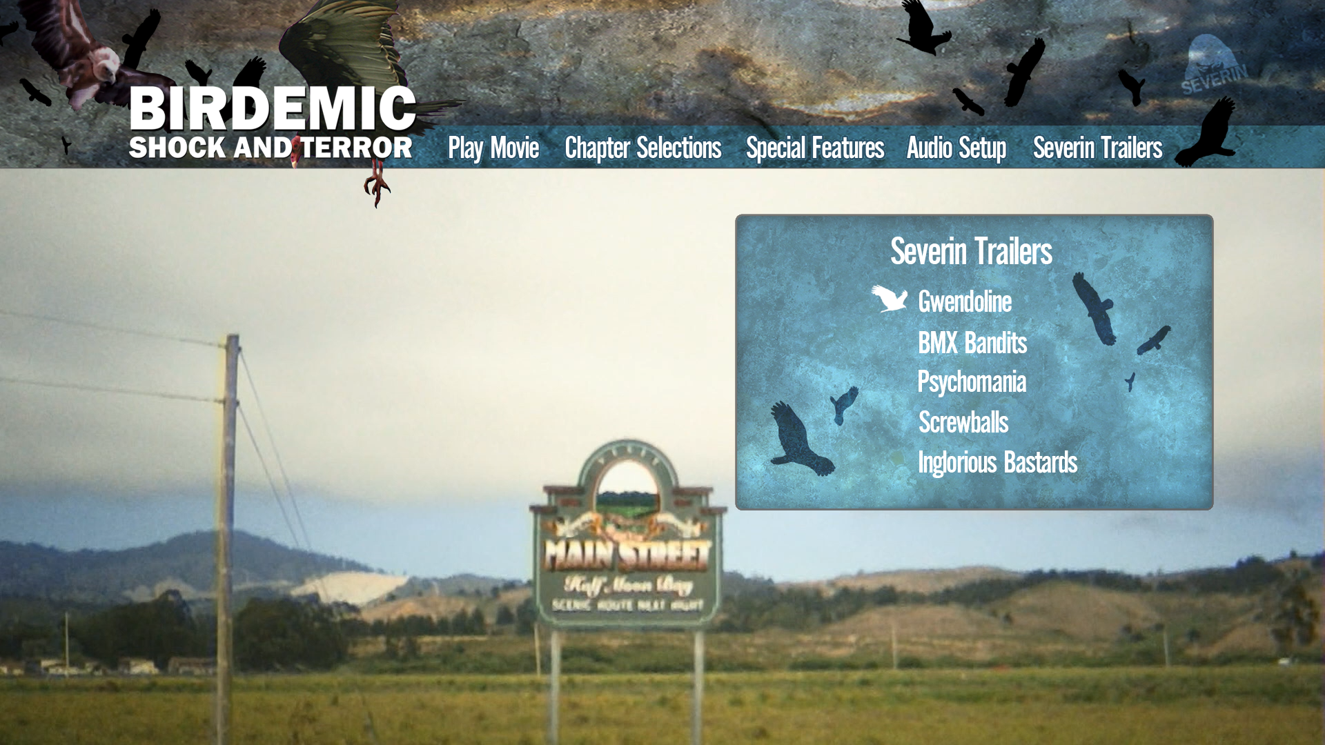 Birdemic: Shock and Terror Blu-ray Trailers Menu