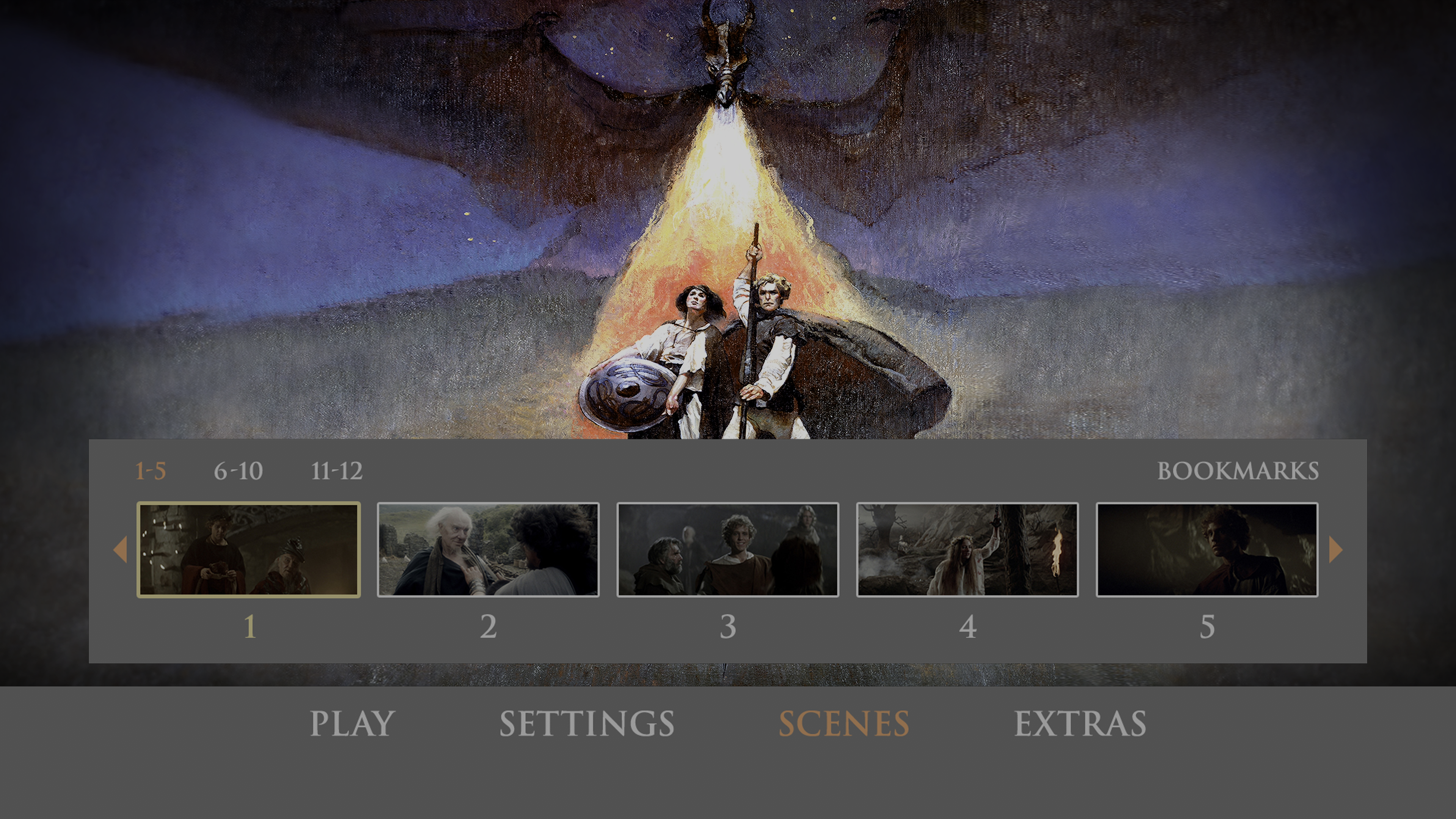 Dragonslayer 4K UHD Chapter Selection Menu