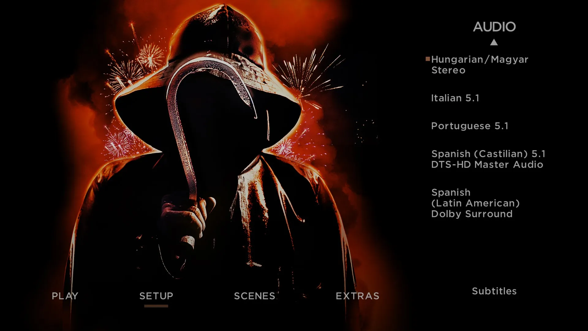 I Know What You Did Last Summer 4K audio menu 2