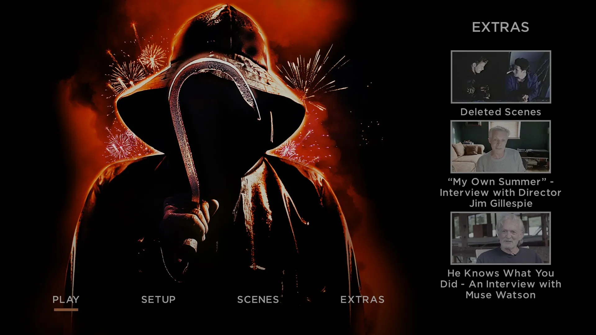 I Know What You Did Last Summer 4K extras menu