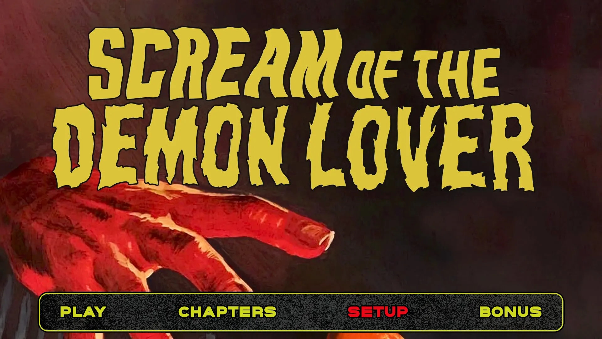 Scream of the Demon Lover Blu-ray menu
