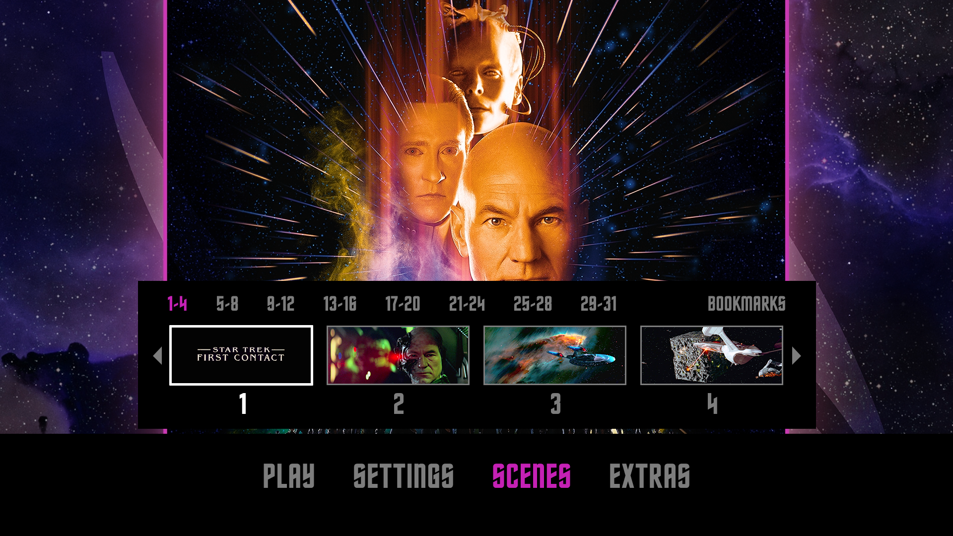 Star Trek: First Contact Blu-ray Chapters Menu
