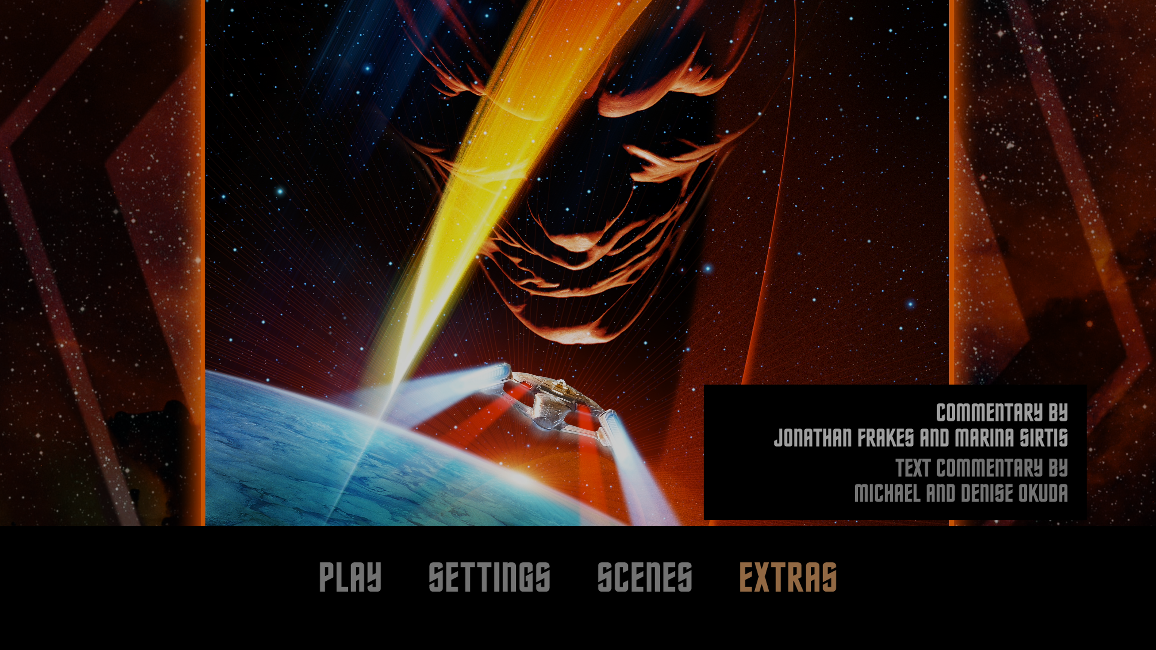 Star Trek: Insurrection 4K UHD Extras Menu