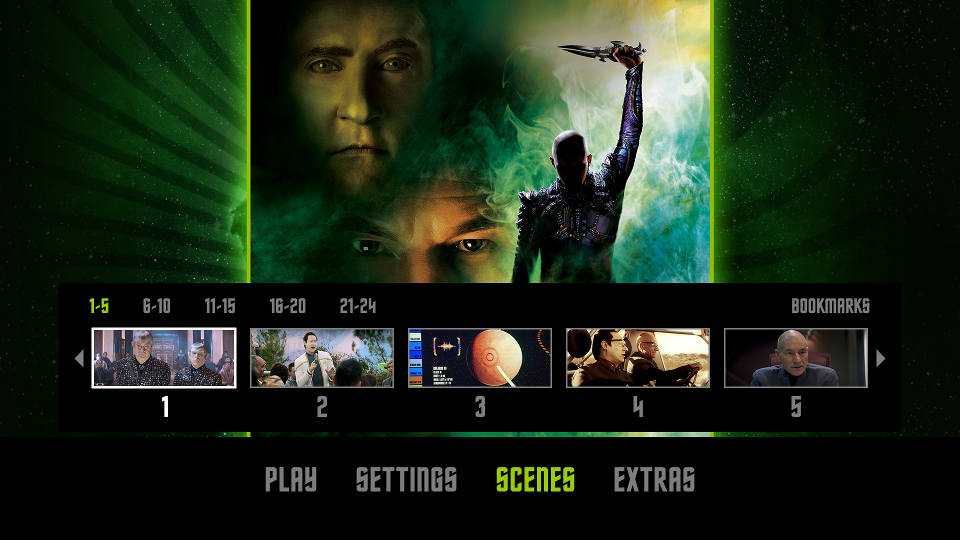Star Trek: Nemesis Blu-ray Chapters Menu